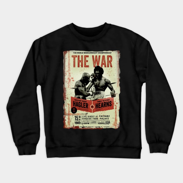 Marvelous marvin hagler vs hearns Crewneck Sweatshirt by ZEROHANA